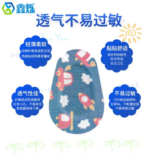 买4送1鑫烁弱视眼贴弱视训练全遮盖眼贴儿童卡通单眼远视眼罩斜视 - 图1
