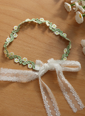 蕾丝系带款式choker项链