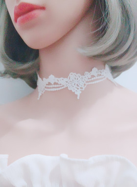 choker防过敏金属蕾丝系带项圈