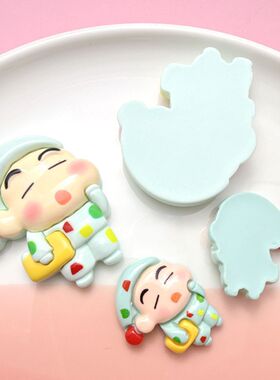大小号  睡衣小新新奶油胶diy手机壳材料发夹头绳饰品收纳盒贴片