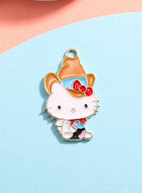 KT猫挂件配饰凯蒂猫吊坠卡通系列可爱猫咪diy手链项链服饰小配件