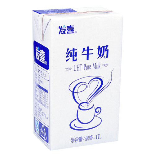 发喜纯牛奶1L*12盒全脂牛奶咖啡厅奶茶店打奶泡专用整箱 - 图1