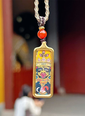 小唐卡佛牌吊坠迷你藏式