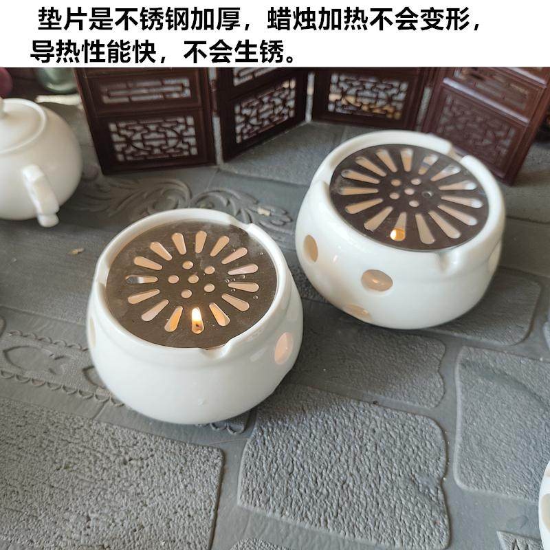 温茶炉玻璃花茶壶蜡烛加热煮茶炉陶瓷底座酒店餐厅加热菜保暖茶器,淘宝优惠券,粉丝福利购,淘宝优惠卷