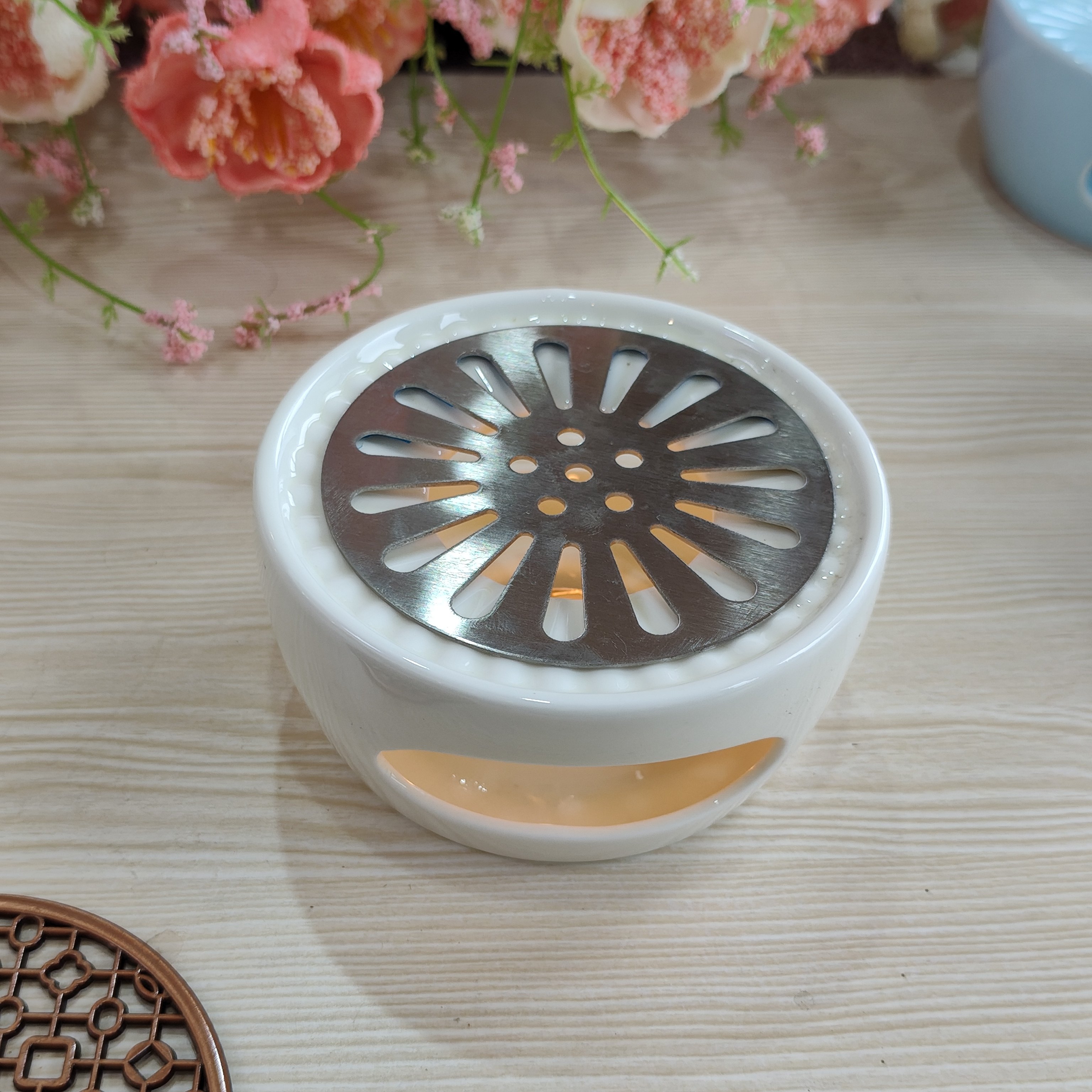 陶瓷温茶炉茶壶蜡烛台底座氛围感保温炉蜡烛加热底座蜡烛茶具配件,淘宝优惠券,粉丝福利购,淘宝优惠卷