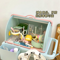 Baby bottle containing box Leaching rack complementary food tool containing box to put bowls and chopsticks spoons to dry baby cutlery