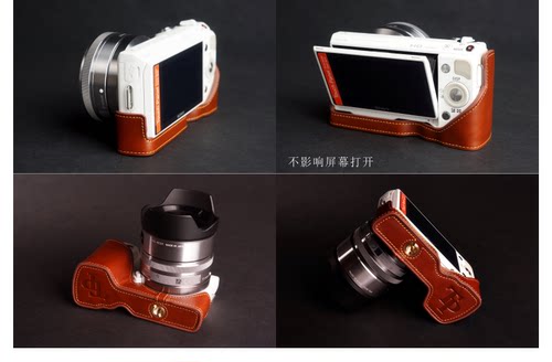 台湾TP 适用于索尼NEX-5N相机包NEX3N NEXF3 C3 5C真皮保护皮套 - 图1