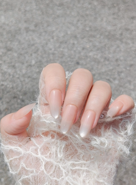 气质百搭穿戴甲裸色追光猫眼