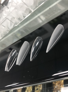 AIMEILI美甲华盛美塑型体型水滴形甲片磨砂透明款500片左右