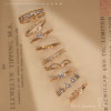 Japanese simple 18k gold diamond ring