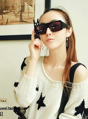 墨镜欧美复古风太阳眼镜李晨同款