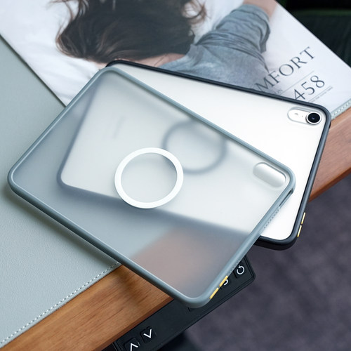 米斯登适用苹果iPad mini7撞色磨砂保护套mini平板magsafe磁吸保护套8.3寸软胶防摔简约透明无盖后壳笔槽新款 - 图0