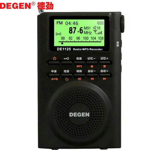 Degen/德劲 DE1125H收音机全波段便携式数字调谐老人新款蓝牙R801 - 图0