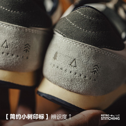 马登阿甘德训鞋男士2025新款复古慢跑百搭潮鞋透气运动休闲鞋 - 图2