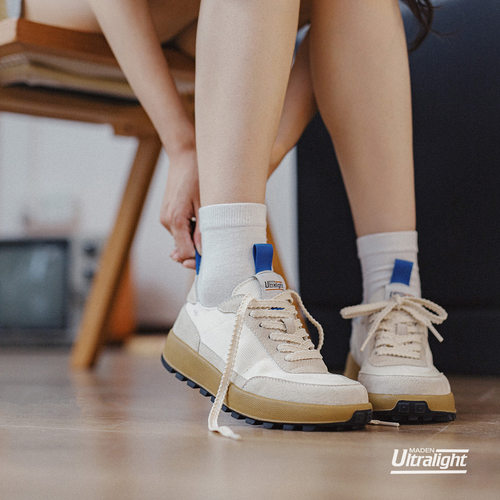 马登恒星鞋运动板鞋华夫鞋男士透气新款厚底薄款休闲阿甘鞋子 - 图3