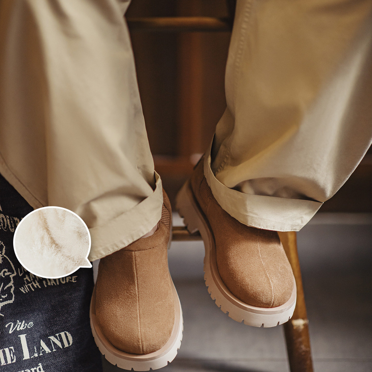 马登复古雪地靴男款2026冬季新款加绒保暖厚底棉鞋一脚蹬休闲鞋子,淘宝优惠券,粉丝福利购,淘宝优惠卷