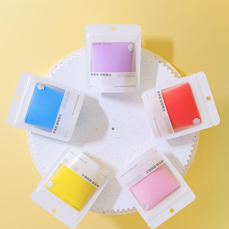 卡乐优100克12色大罐装超轻粘土补充包小学生幼儿园DIY彩泥黏土 - 图3