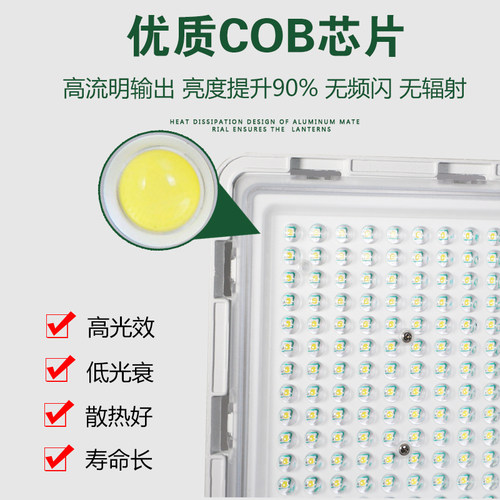 亚明LED投光灯户外防水 超亮厂房200W300W泛光灯照明探照射灯 - 图0