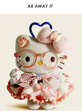 日本官方正品正版旗舰kitty卡通毛绒公仔kt包包挂件hellokitty玩