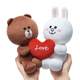 Korea Purchasing Genuine LINE FRIENDS Brown Bear, Coni Rabbit Love Couple Doll, Plush Doll