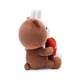 Korea Purchasing Genuine LINE FRIENDS Brown Bear, Coni Rabbit Love Couple Doll, Plush Doll
