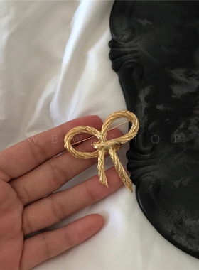 wbwvintage简洁珍珠质感扭结