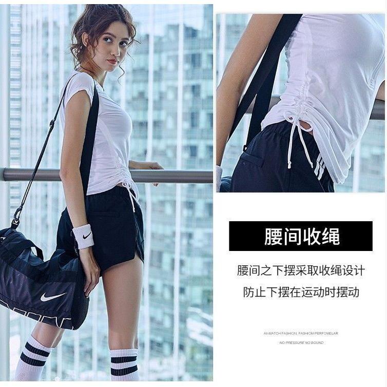 运动短裤女速干织带显身高显瘦跑步健身瑜伽短裤运动透气夏季休闲 - 图2