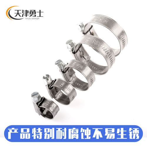 TJBC天津宝成304不锈钢英式喉箍强力加厚卡箍抱箍水管固定卡扣箍 - 图2