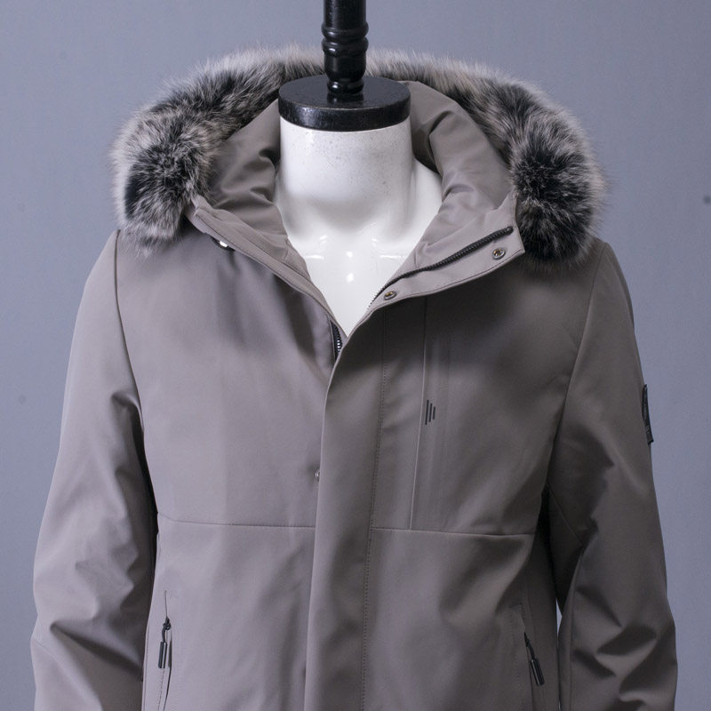 兔毛内胆+毛领可脱卸！保暖防寒！大牌尾货男士派克服冬厚款皮草,淘宝优惠券,粉丝福利购,淘宝优惠卷