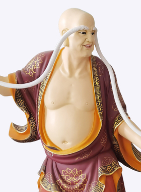 香樟木十八罗汉神像摆件实木雕刻18罗汉佛像伏虎罗汉降龙罗汉圣造