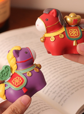 2026年生肖马摆件可爱招财创意礼品盲盒公司活动抽奖年会伴手礼