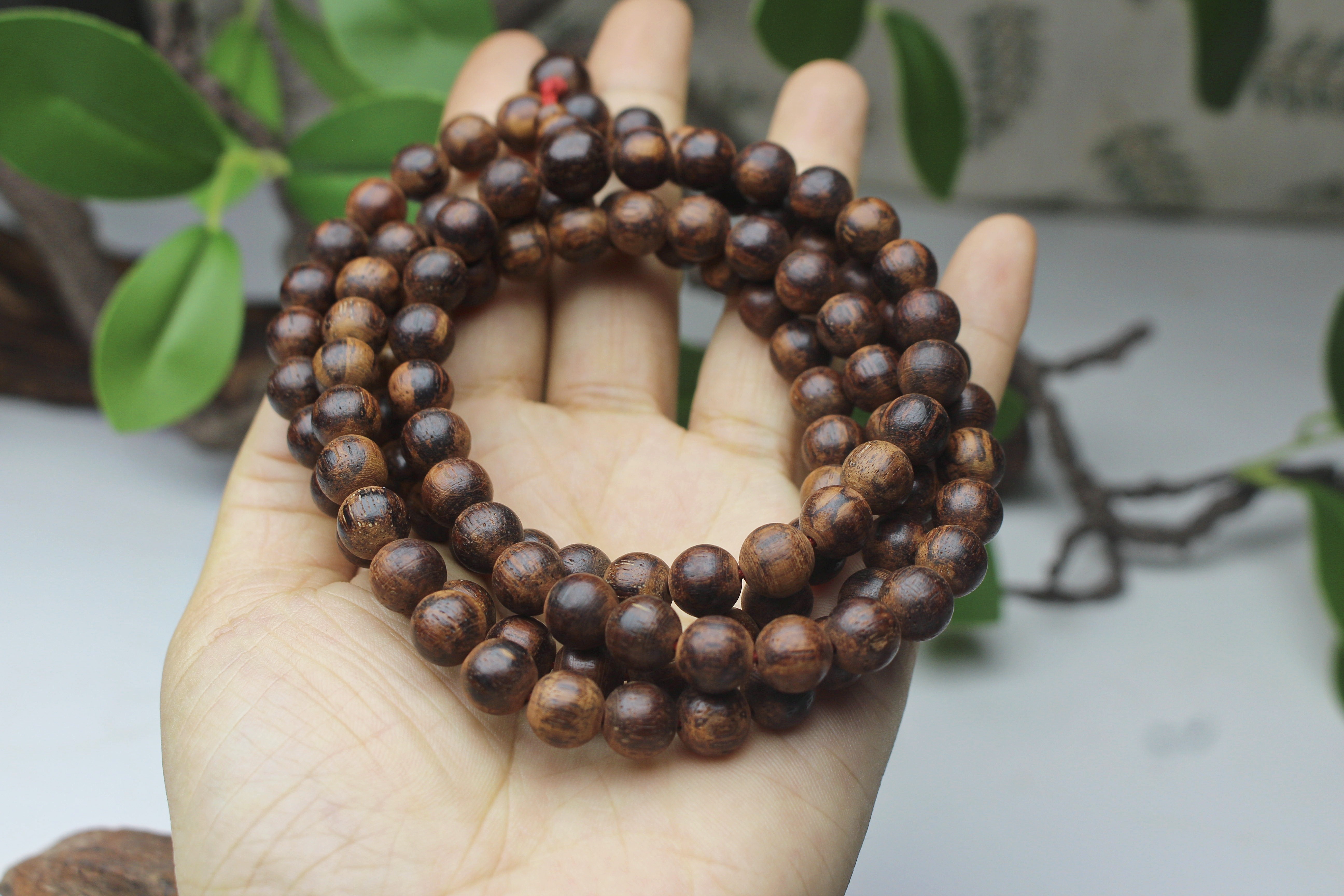 【老红土】海南小叶降真香碳化碎油稀缺藤沉香108佛珠念珠0.8/36,淘宝优惠券,粉丝福利购,淘宝优惠卷