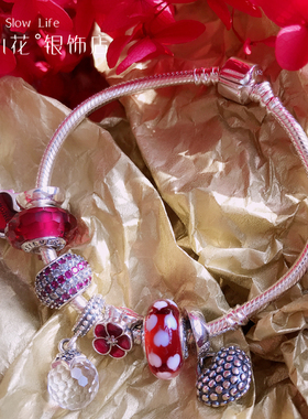 香港正生官网时尚个性风红色银饰