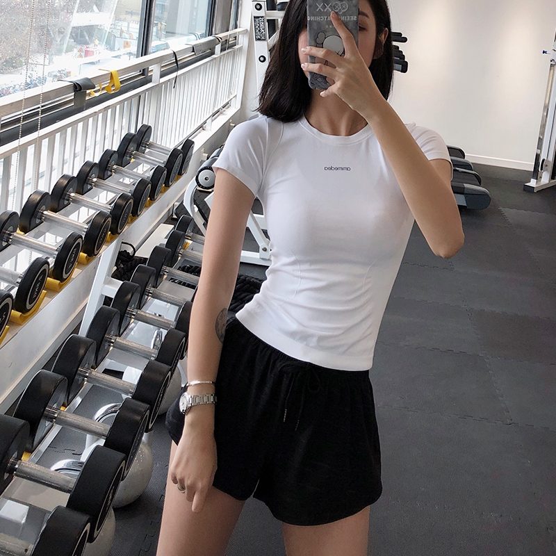 annerun运动上衣女短袖健身服夏季薄款跑步速干T恤性感紧身瑜伽服,淘宝优惠券,粉丝福利购,淘宝优惠卷