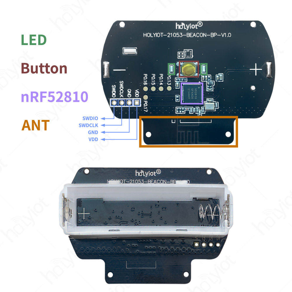 nrf52810低功耗蓝牙信标beacon持久续航ble人员定位资产管理标签