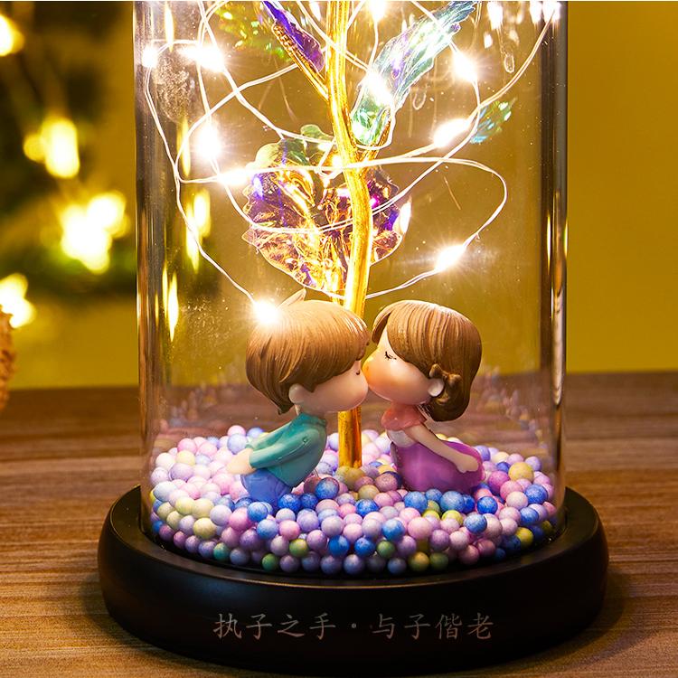 七夕情人节礼物送女友女神永生花高级感浪漫玫瑰花束朋友实用礼品