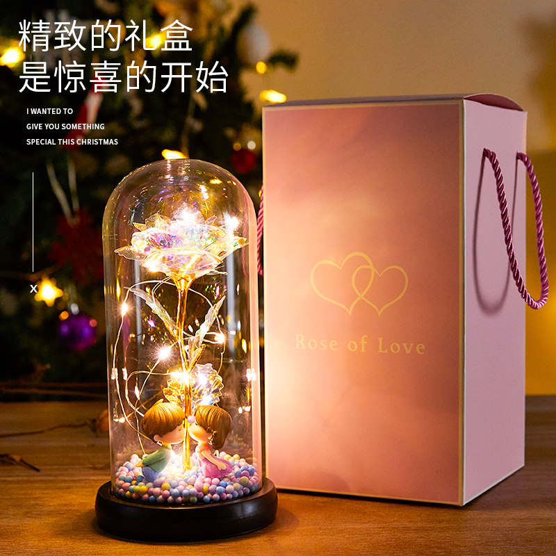 七夕情人节礼物送女友女神永生花高级感浪漫玫瑰花束朋友实用礼品