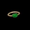 Spicy Green Natural Grade A Jade Ruyi Head Ring