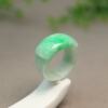 Myanmar natural grade A jadeite saddle ring