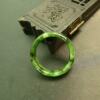 #F549 No. 23 yellow and green natural A-grade old jadeite ring