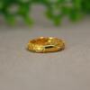 Ice-filled green Burmese natural A-grade gourd ring