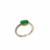 18K gold inlaid natural grade A jadeite Ruyi head ring