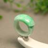 Natural grade A jadeite men's saddle ring