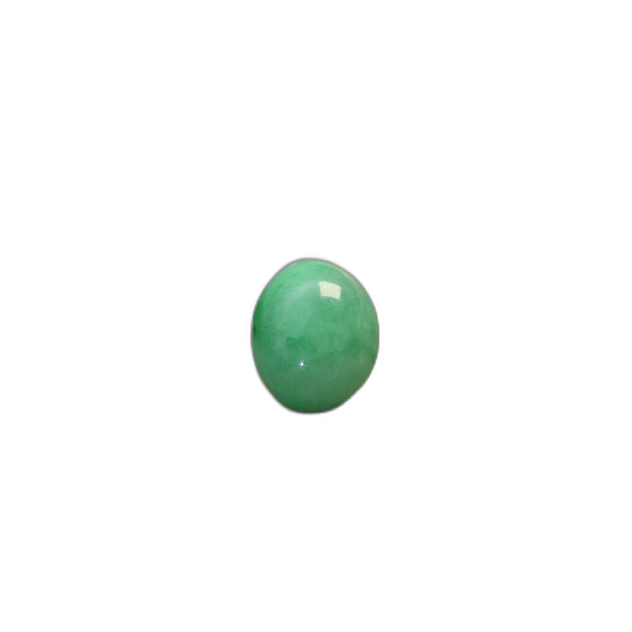 Myanmar natural A-grade jade oval egg noodles