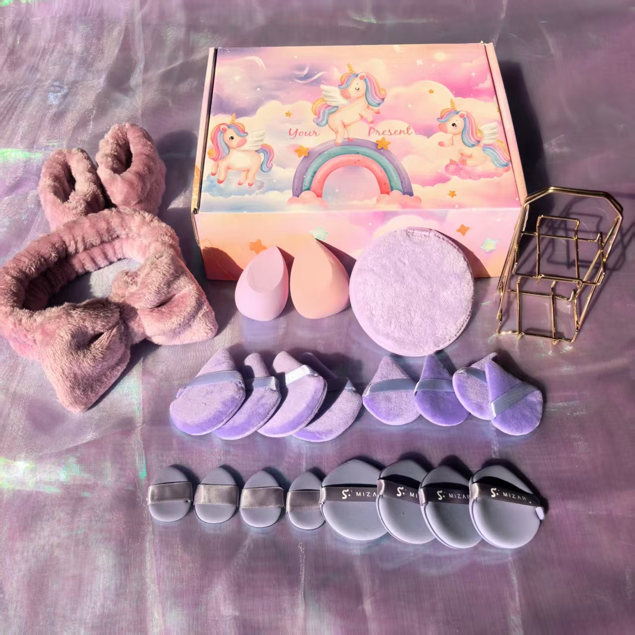 新年礼盒超值22件套GOODKEY古月家可爱实用发带头箍护腕粉扑套装,淘宝优惠券,粉丝福利购,淘宝优惠卷