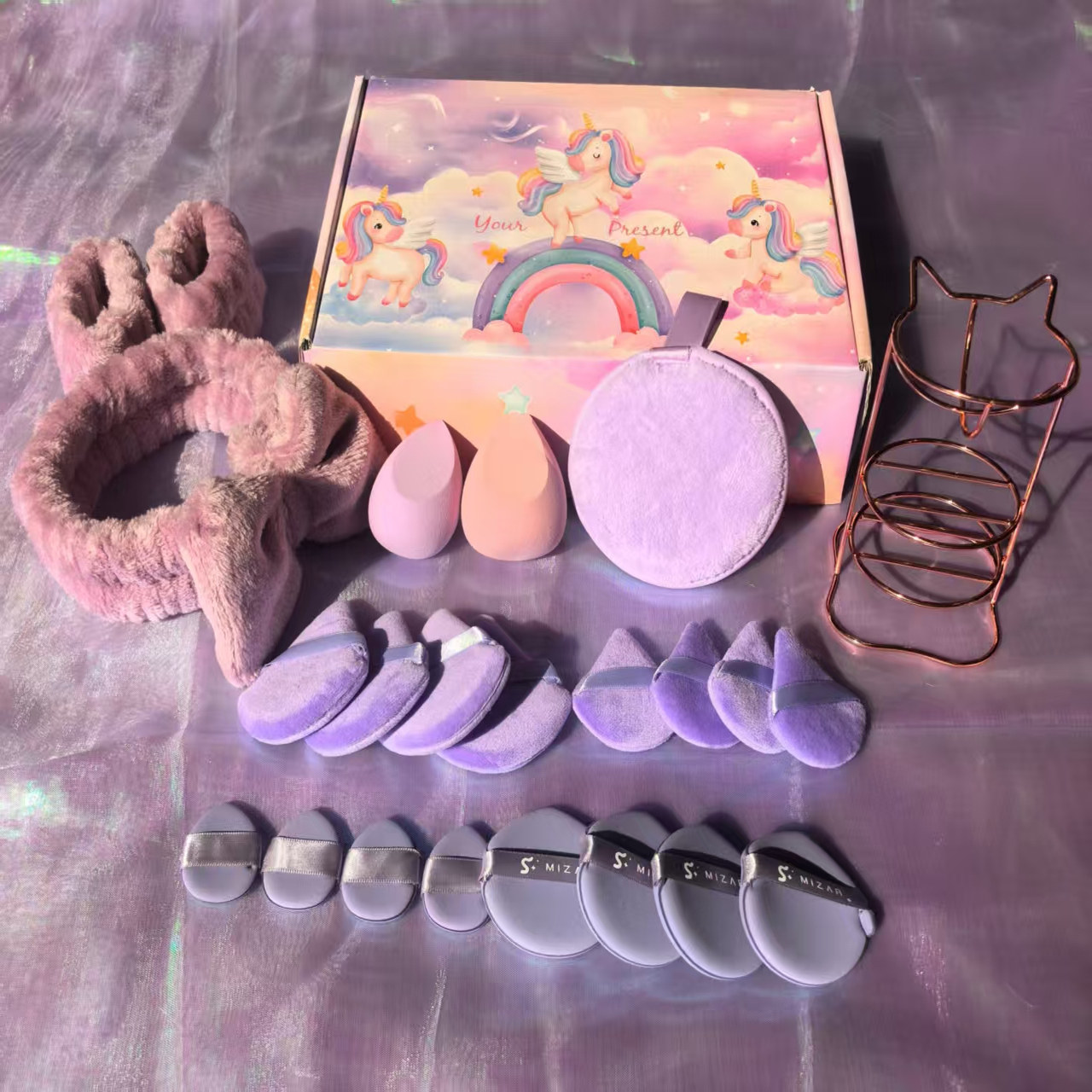 新年礼盒超值22件套GOODKEY古月家可爱实用发带头箍护腕粉扑套装,淘宝优惠券,粉丝福利购,淘宝优惠卷