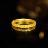 Laomiao Gold Pure Gold Crushed Ice Ring 5G Exquisite and Smart High-Light Explosion Sparkling White Thousand Gold Feeling Temperament and Fashion