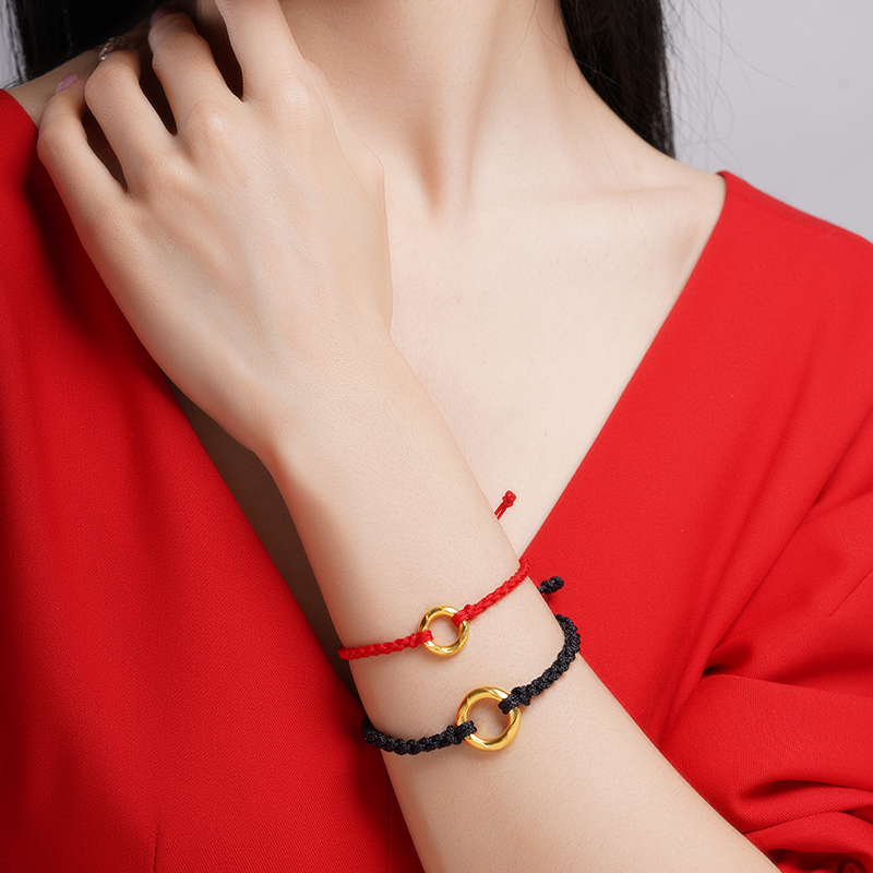 老庙黄金足金999事事金安红绳四方平安扣情侣闺蜜男女款官方旗舰,淘宝优惠券,粉丝福利购,淘宝优惠卷