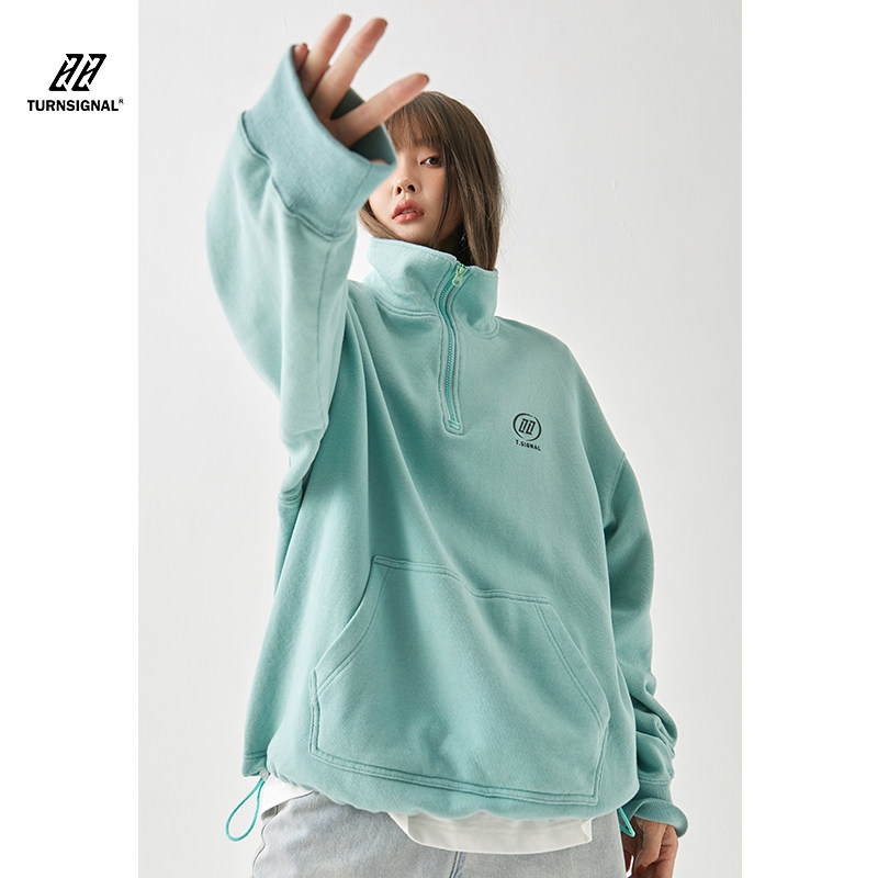turnsignal潮牌polo领春季套头卫衣 turnsignal卫衣/绒衫