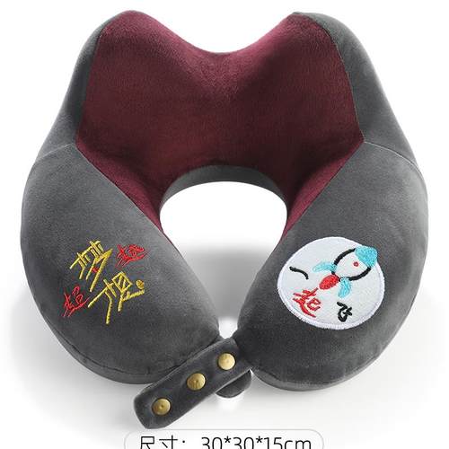 U型枕颈椎枕头办公室午睡枕汽车飞机旅行记忆棉考研用U形护颈枕头 - 图2